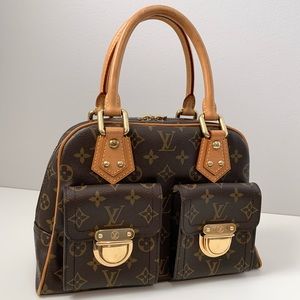 Sold. Louis Vuitton Manhattan PM Monogram Tote Satchel
